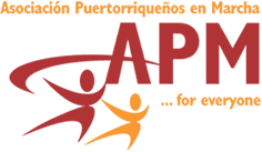 Asociación Puertorriqueños en Marcha's logo.